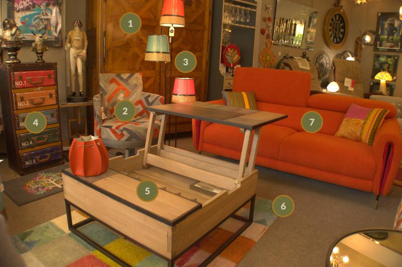 Sélection de Meubles & Décorations – Collection Exposition